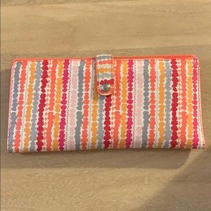 Vera Bradley slim travel wallet